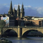 Vista da Catedral de Santiago de Compostela, destino final dos peregrinos.